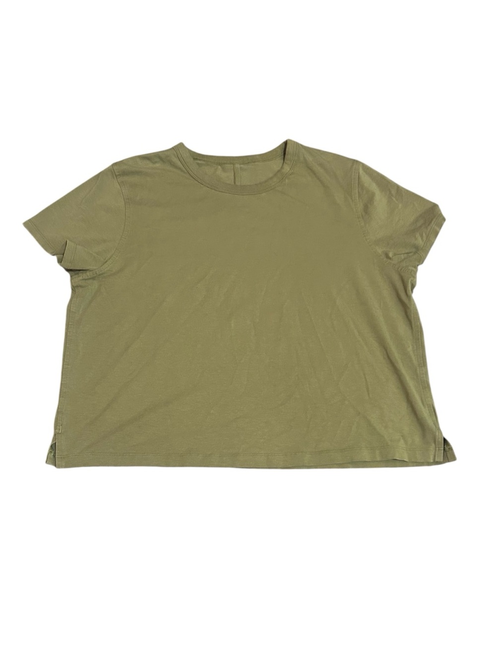 Lululemon Classic-Fit Cotton-Blend Cropped Short Sleeve Workout Run T-Shirt - Picture 5 of 6